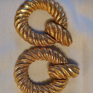 vintage, gold tone, clip on, door knocker, unbranded, 90s